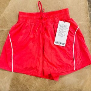 Women's Red Athletic Shorts